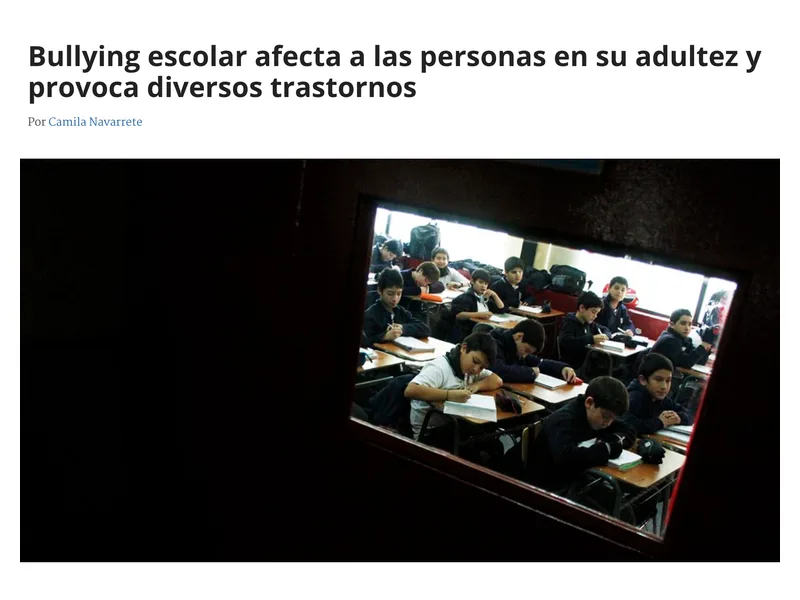 Nota de Radio Bío-Bío que cita al equipo de Centro Psiquis